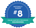 National Ranked #9 - Online Master's Programs: Engineering.