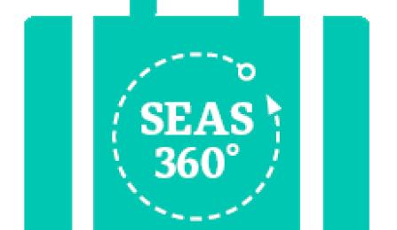 SEAS 360 suitcase icon. 