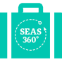 SEAS 360 suitcase icon. 