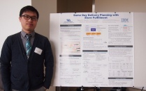 Zoom image: Miing Ni presenting at the competition