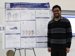 Zoom image: Prashant Shekar presenting at competition 