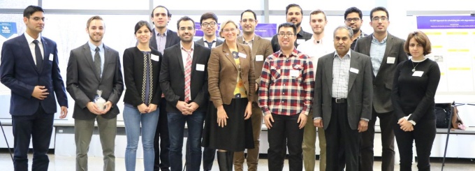Group photo of participants in the 2018 graduate student poster competition. 
