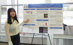 Zoom image: Lingyue Yan presenting at the competition