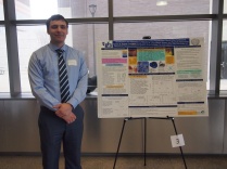 Zoom image: Andrew Bodratti presenting at competition