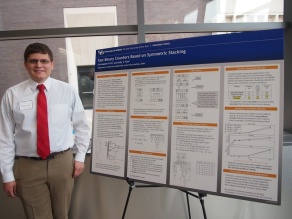 Zoom image: Christopher Fritz presenting at competition 
