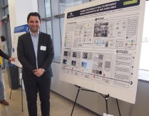 Zoom image: Moein Mohammad presenting at competition