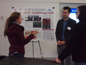 Zoom image: Richard Izzo presenting at competition 