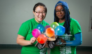 Engineerinng Week, Bot Wars in the Student Union Photograph: Douglas Levere. 