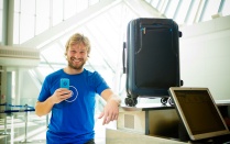 Student who invented a smart suitcase. 