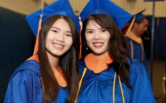 Zoom image: Example of BS engineering degree candidate regalia. 