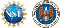 logos for the National Science Foundation and the National Security Agency. 