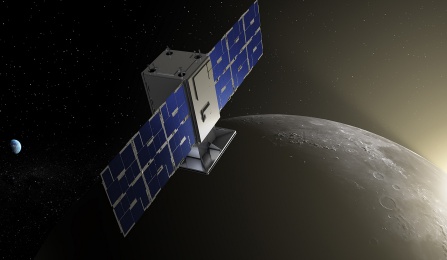 CAPSTONE revealed in lunar Sunrise (Illustration). 
