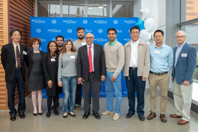 Dr. Batta and his past PhD students. 