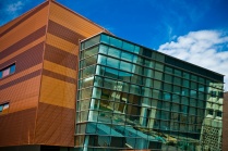View of Davis Hall on UB's North Campus. 
