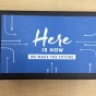 UB Business Card with "Here is how" background. 