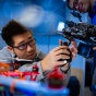 Students work on drones and other unmanned vehicles in a lab. 